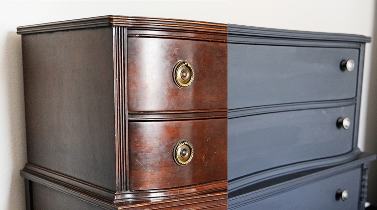 Как обновить старую мебель с помощью краски и лака